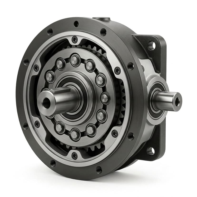 Compact cycloidal reducer for cobot and humanoid joint envelope planning