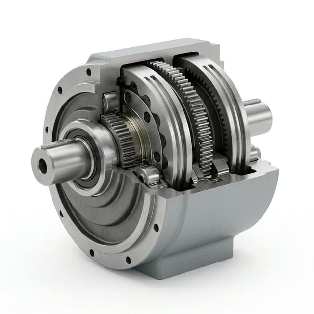 Precision cycloidal reducer with compact low-backlash housing