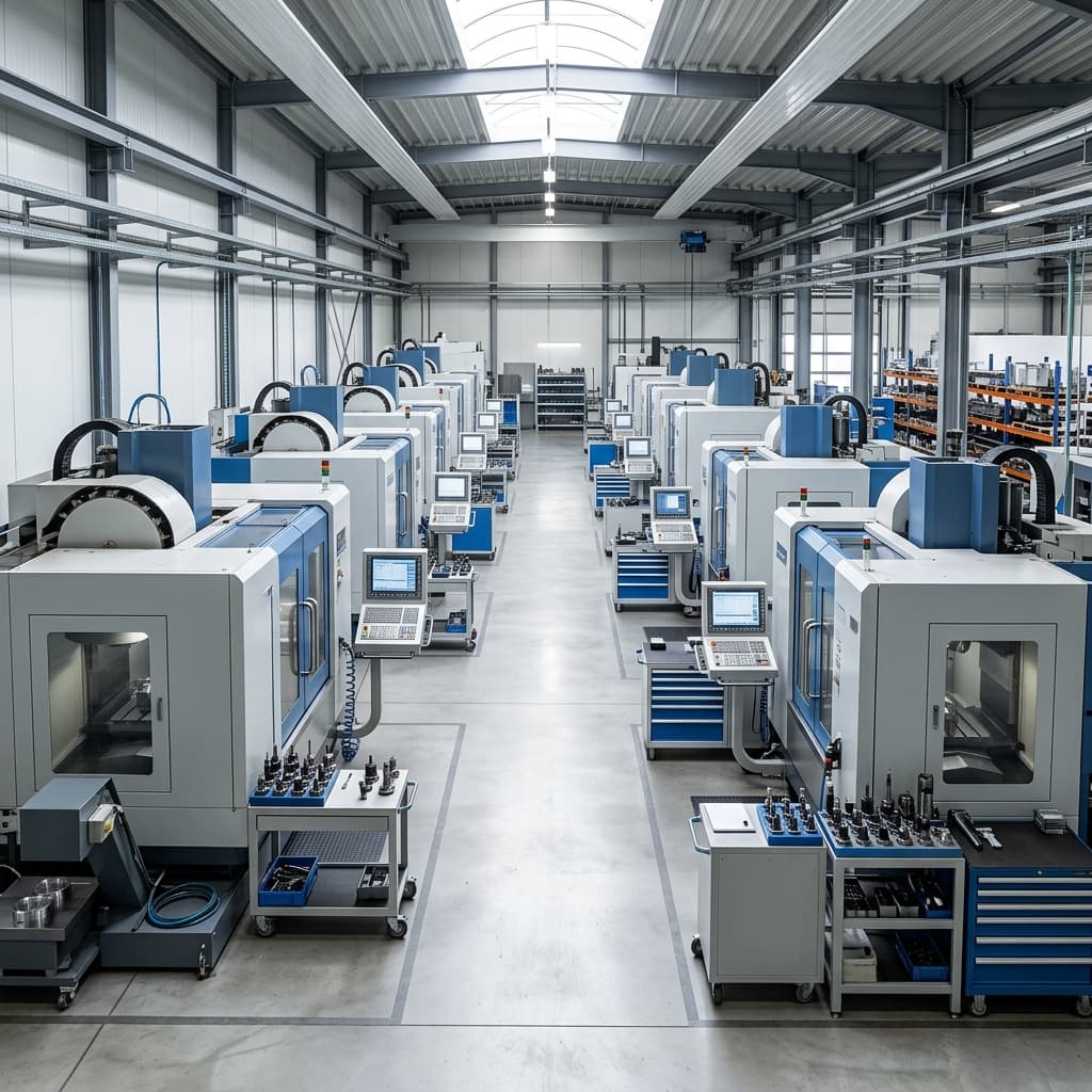 Precision machining workshop for micro cycloidal reducer components